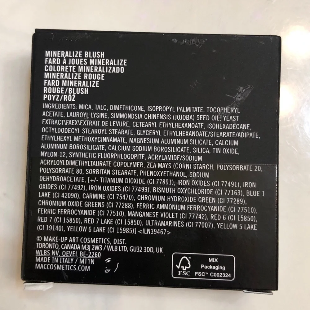 MAC Cosmetics Mineralize Baked Blush Shade Petal Power 3.2g Full Size NIB